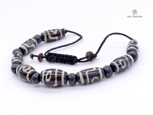 BrD215 Bracelet Tibétain Os de Buffle