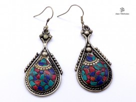 BdOD41 Boucles d’Oreille Tibétaines