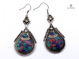 BdOD41 Boucles d’Oreille Tibétaines