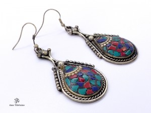 BdOD41 Boucles d’Oreille Tibétaines