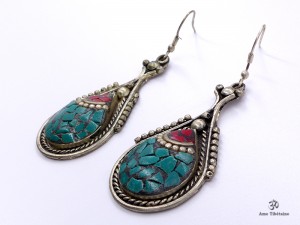 BdOD57 Boucles d’Oreille Tibétaines