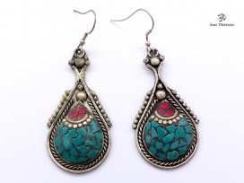 BdOD57 Boucles d’Oreille Tibétaines