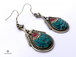 BdOD57 Boucles d’Oreille Tibétaines