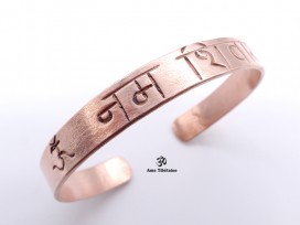BRD390 Bracelet Tibétain Cuivre Om Namah Shivaya