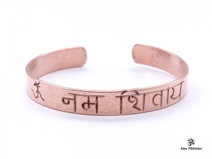 BRD390 Bracelet Tibétain Cuivre Om Namah Shivaya