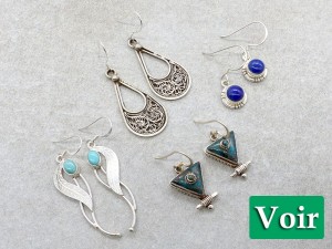 Boucles d'Oreille Argent Massif